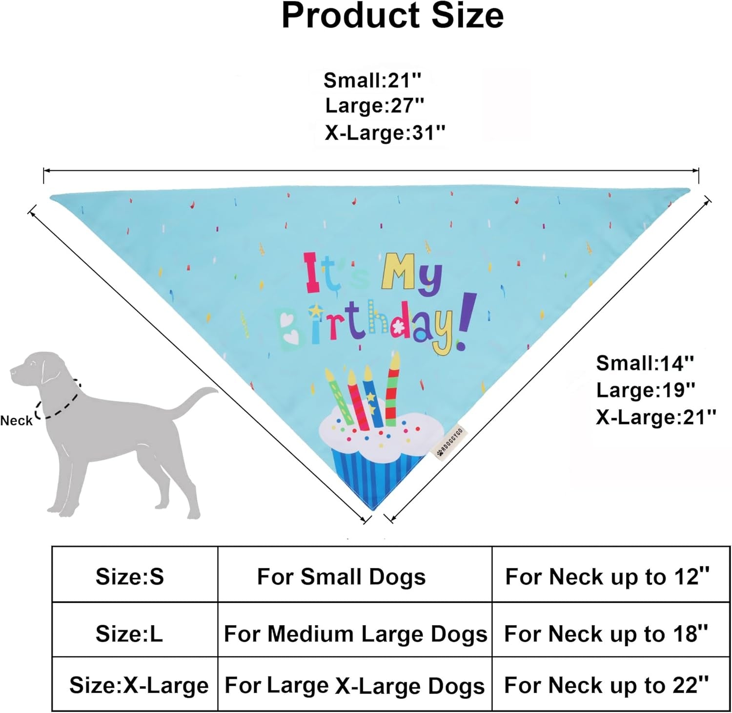 Dog Birthday Hat, Blue Birthday Boy Bandana with Bow Tie, Large | 3 Sizes, It'S My Birthday Dog Bandana, Colorful Pom Pom Hat, Bow Tie & Age Numbers for Medium Large Dogs