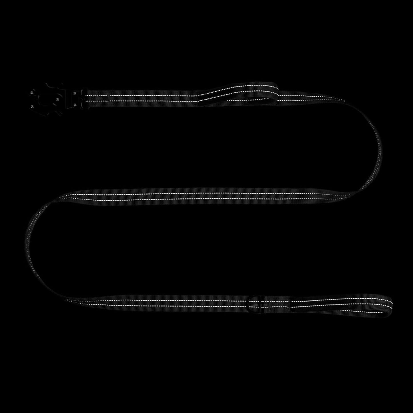 Relfective Dog Leash for Medium Large Dogs,No-Bungee Design,6Ft | with Padded Handle,Quick-Release Metal Clasp ,6Ft Length for Medium Large Dogs,Black