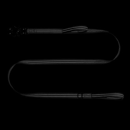 Relfective Dog Leash for Medium Large Dogs,No-Bungee Design,6Ft | with Padded Handle,Quick-Release Metal Clasp ,6Ft Length for Medium Large Dogs,Black